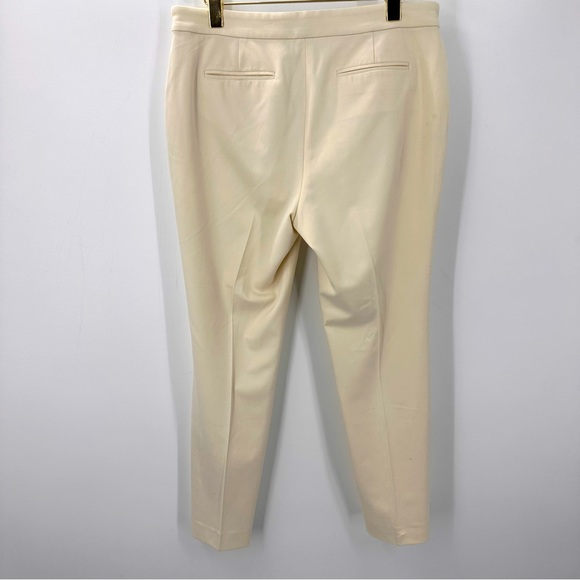 Ralph Lauren Cream Gold Metallic Luxury Trousers Womens 8 - Picture 3 of 5